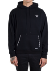 BARBED BONES HOODIE - BLACK/WHITE