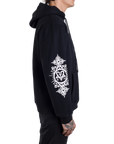 BAM HOODIE - BLACK/WHITE - BAM MARGERA