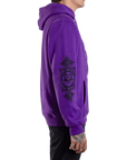 BAM HOODIE - PURPLE/BLACK - BAM MARGERA
