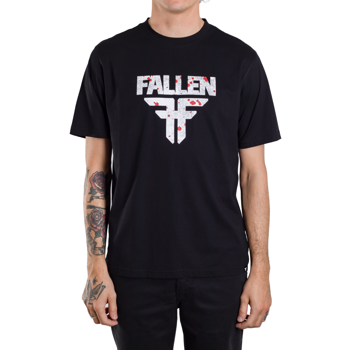 INSIGNIA TEE - BLACK/WHITE/SPLATTER
