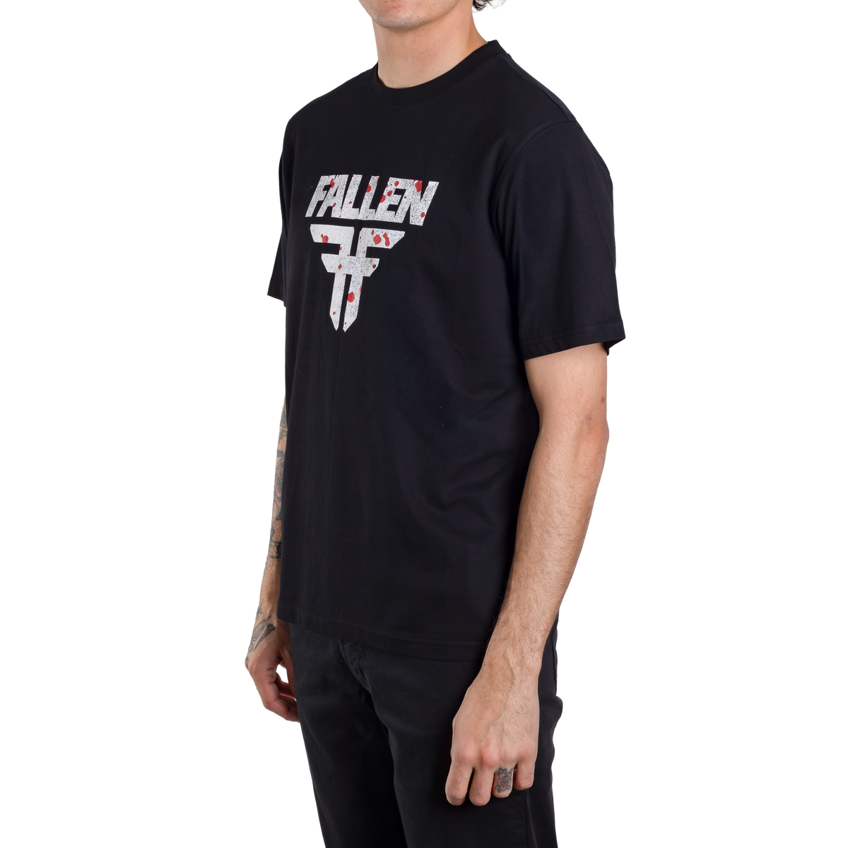 INSIGNIA TEE - BLACK/WHITE/SPLATTER