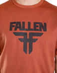 INSIGNIA TEE - RUST/WHITE