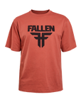 INSIGNIA TEE - RUST/WHITE