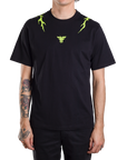 IRON TEE - BLACK/LIME