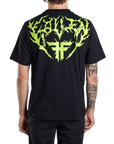 IRON TEE - BLACK/LIME