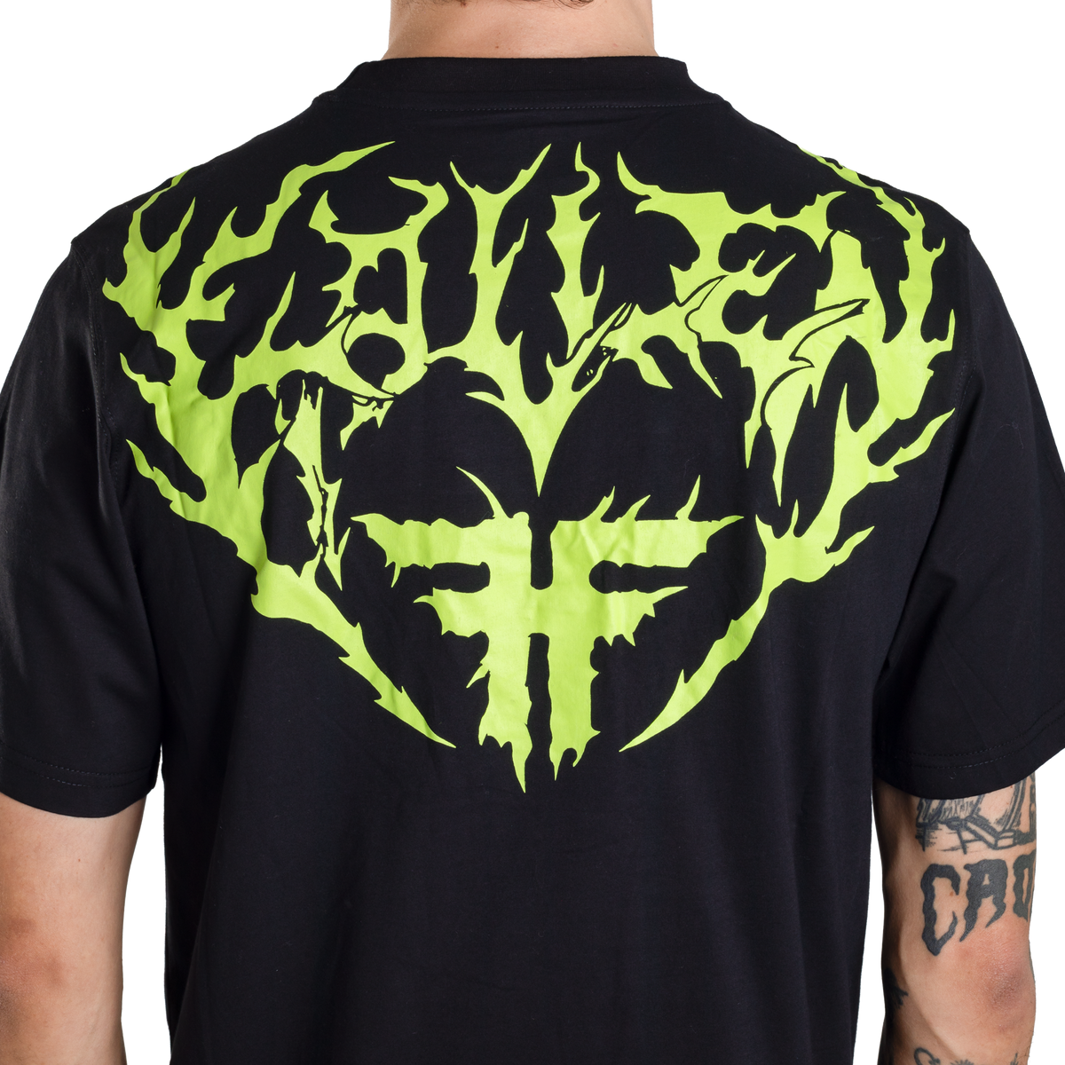 IRON TEE - BLACK/LIME