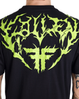 IRON TEE - BLACK/LIME