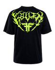 IRON TEE - BLACK/LIME