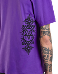 BAM TEE - PURPLE/BLACK - BAM MARGERA