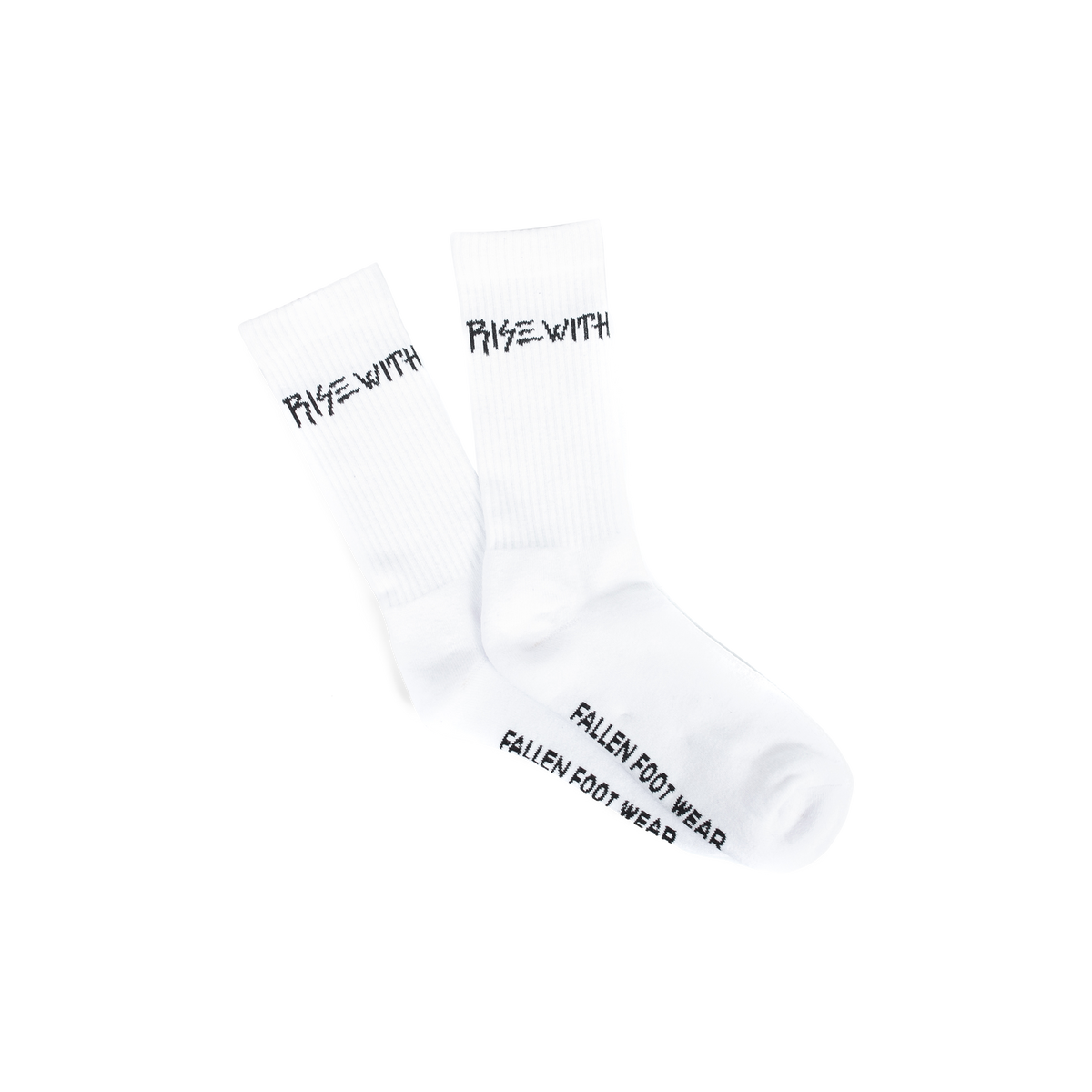 All Rise Socks RISE WITH II SOCK WHITE/BLACK – fallenfootwear-eu