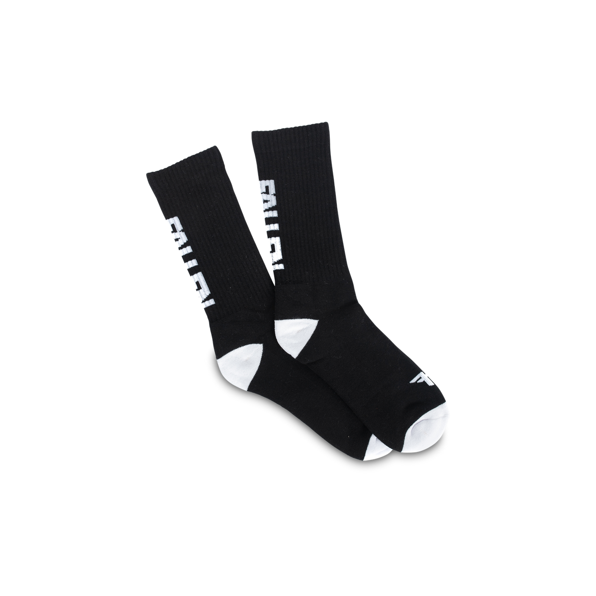 BACK LOGO SOCK - BLACK / WHITE – fallenfootwear-eu