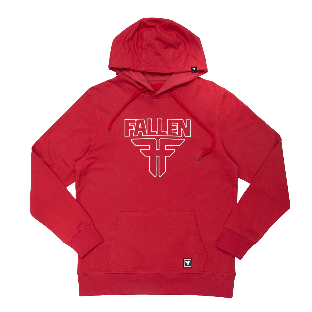 INSIGNIA HOODIE RED/WHITE