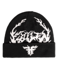 IRON BEANIE - BLACK/WHITE