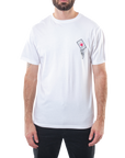 DEATH'S EMBRACE TEE - WHITE/RED