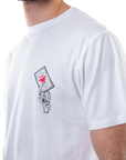 DEATH'S EMBRACE TEE - WHITE/RED