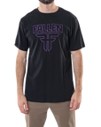 INSIGNIA TEE - BLACK/PURPLE