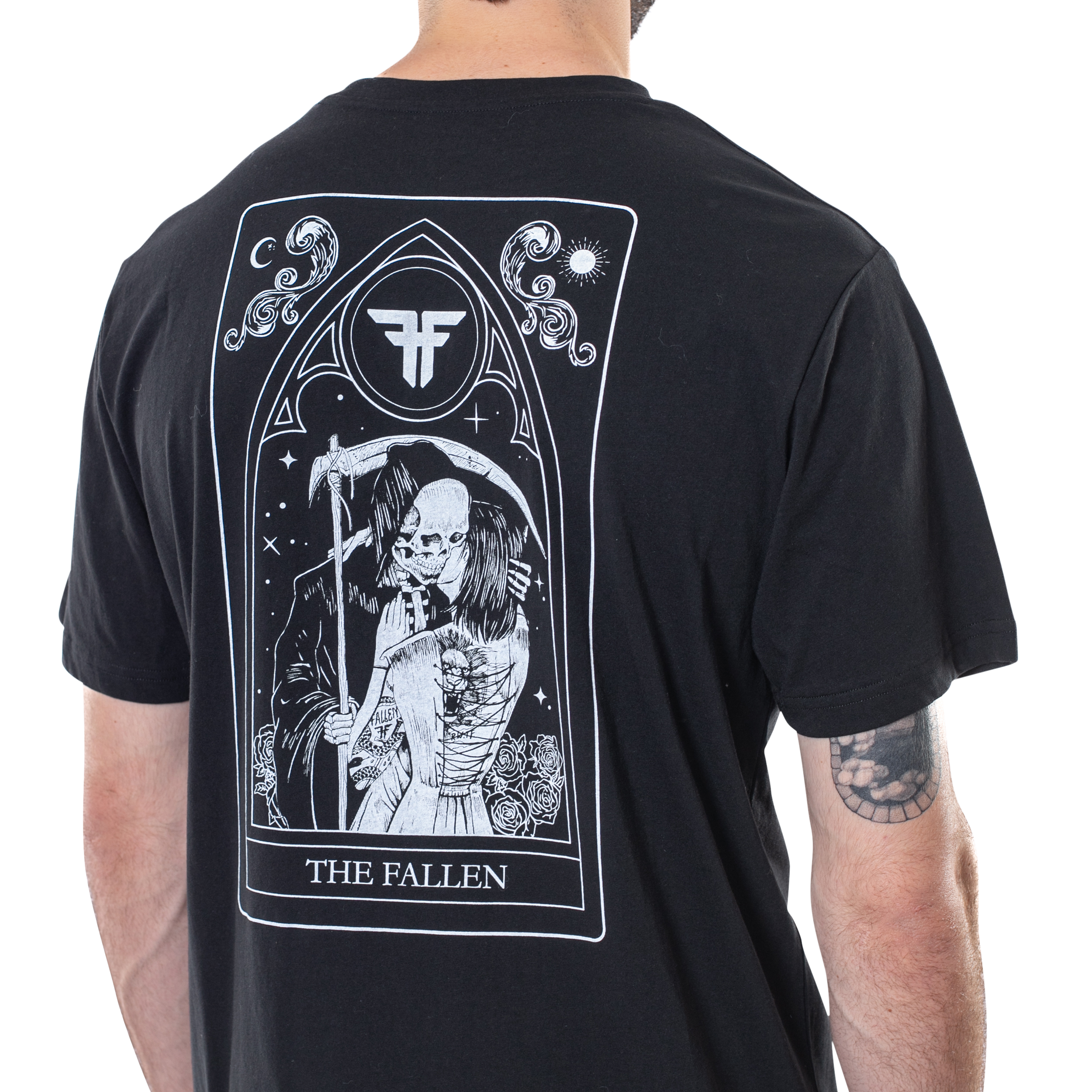 DEATH&#39;S EMBRACE TEE - BLACK/WHITE