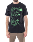 PAWN TEE - BLACK/LIME - BILLY MARKS