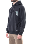 DEATH'S EMBRACE HOODIE - BLACK/GREEN