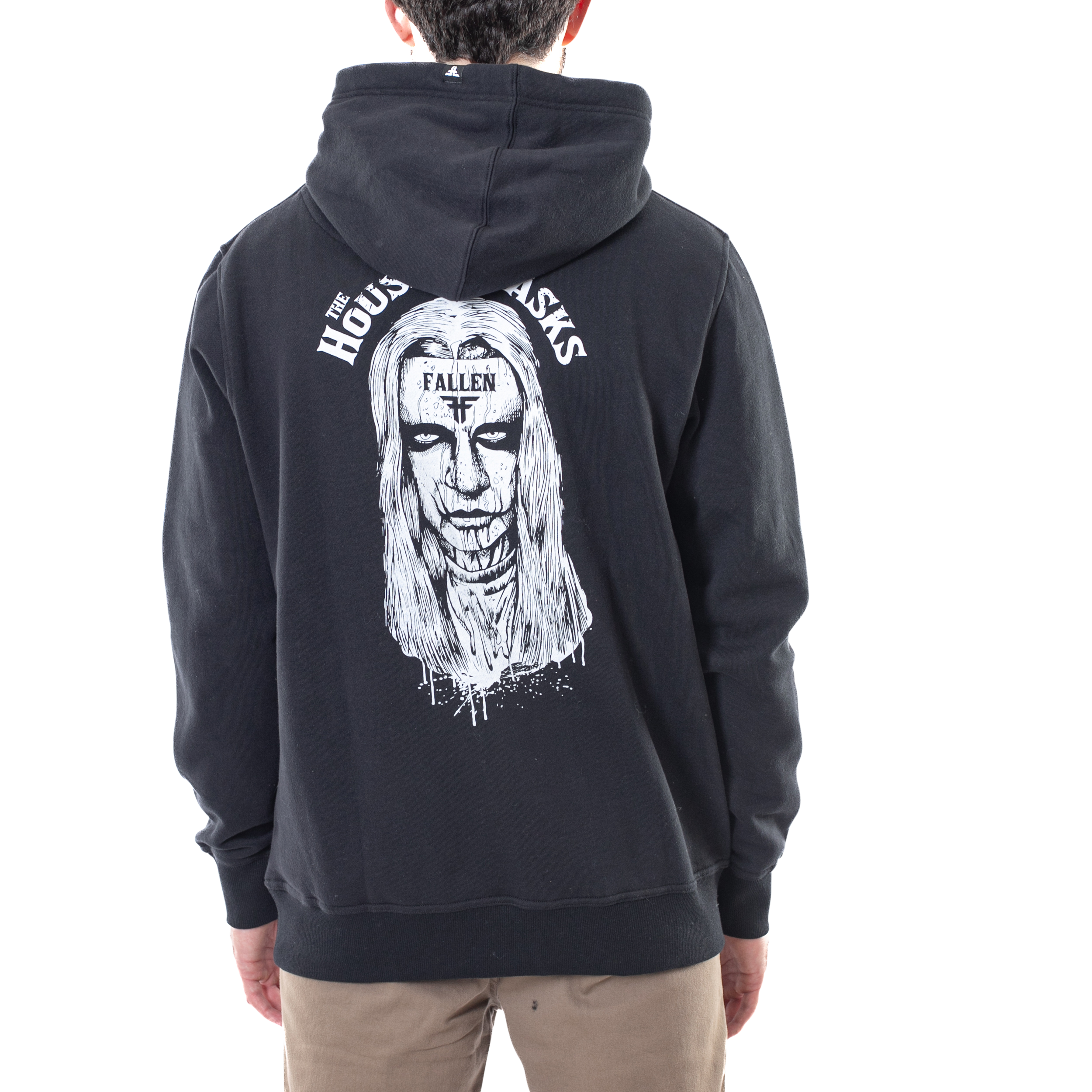 HOUSE OF MASKS HOODIE - BLACK/WHITE