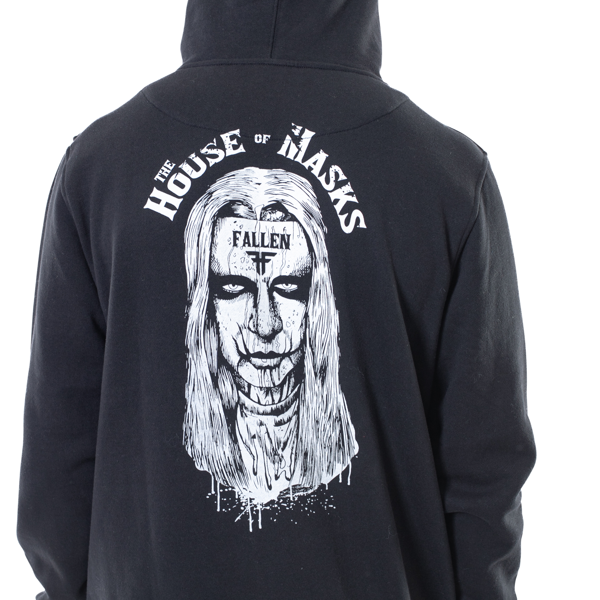 HOUSE OF MASKS HOODIE - BLACK/WHITE