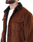 LIGHT LAMB JACKET - BROWN/BLACK