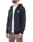 TRADITION ZIP HOODIE - BLACK/WHITE