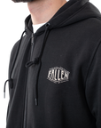 TRADITION ZIP HOODIE - BLACK/WHITE