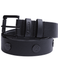 RIVET LOGO BELT - BLACK/BLACK