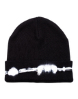 TRADEMARK EMBROIREDED BEANIE - BLACK/WHITE FADED