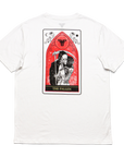 DEATH'S EMBRACE TEE - WHITE/RED