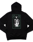 DEATH'S EMBRACE HOODIE - BLACK/GREEN