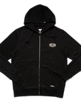 TRADITION ZIP HOODIE - BLACK/WHITE